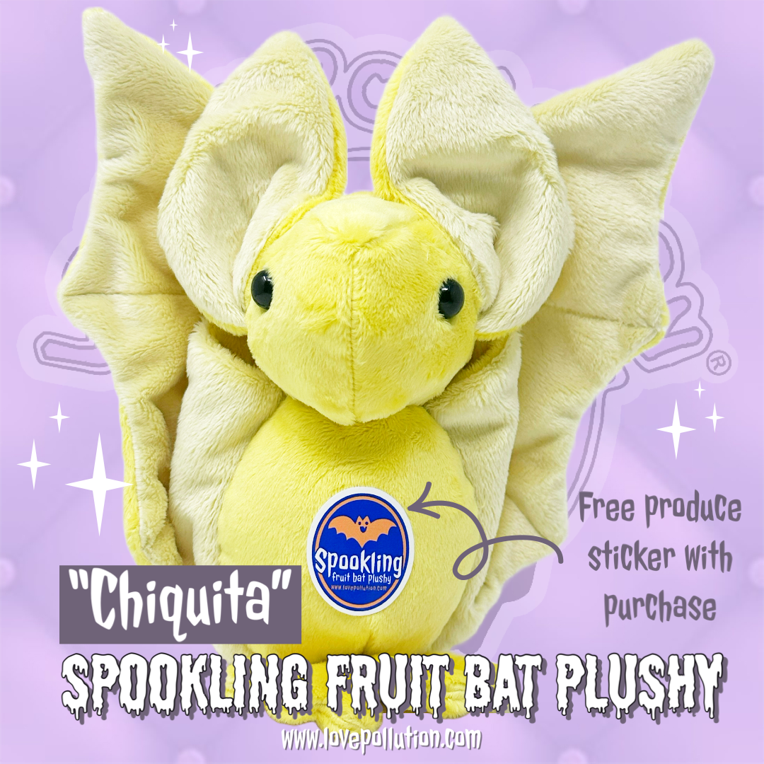 Chiquita Spookling Fruit Bat Plushy Made to Order