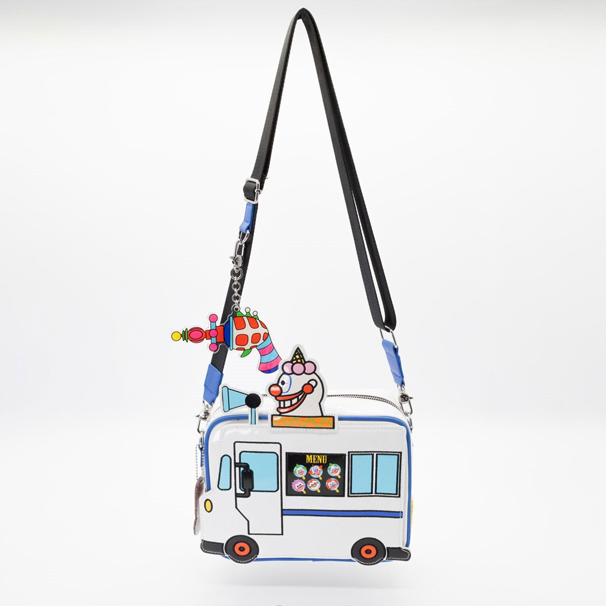 Killer Klowns From Outer Space Jojo's Ice Cream Truck Crossbody Bag with Ray Gun Charm