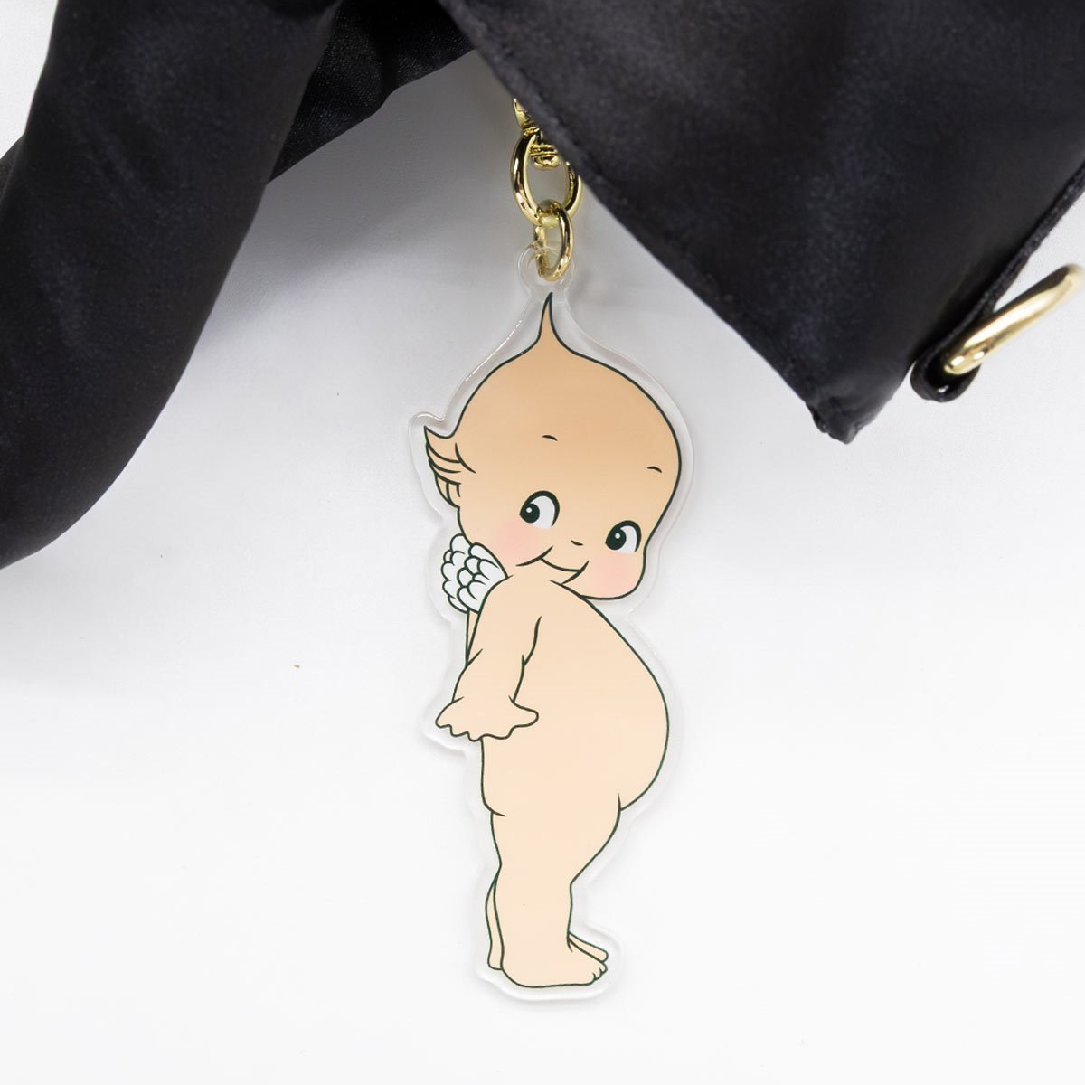 Kewpie Devil Puffy Tote Bag with Angel Acrylic Charm