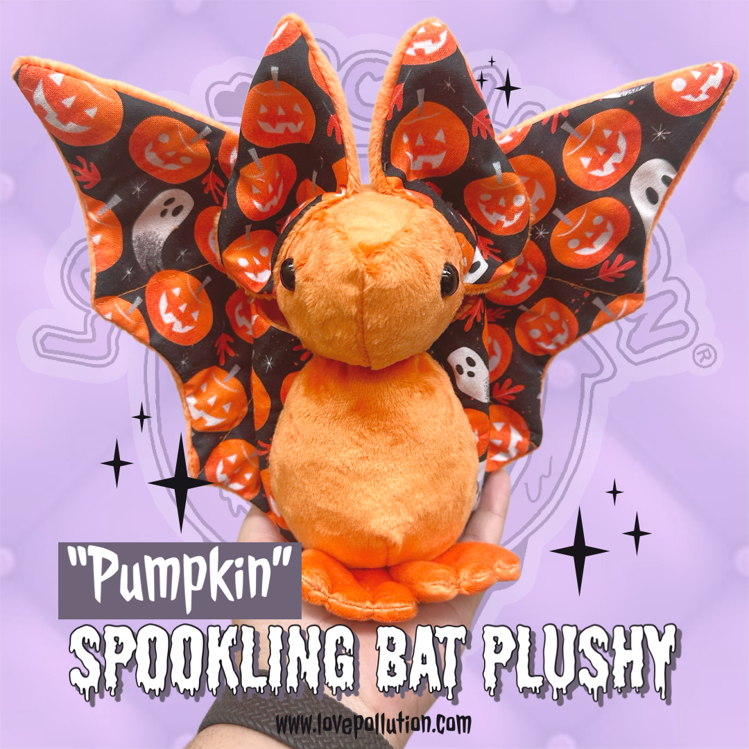 Pumpkin Spookling Bat Plushy