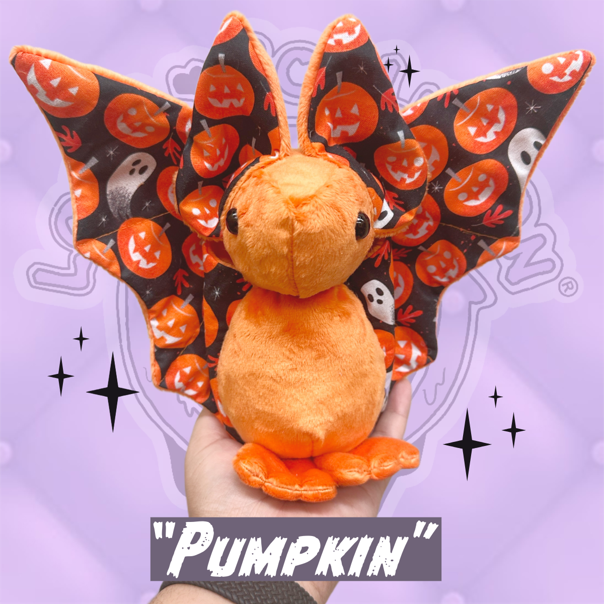 Pumpkin Spookling Bat Plushy