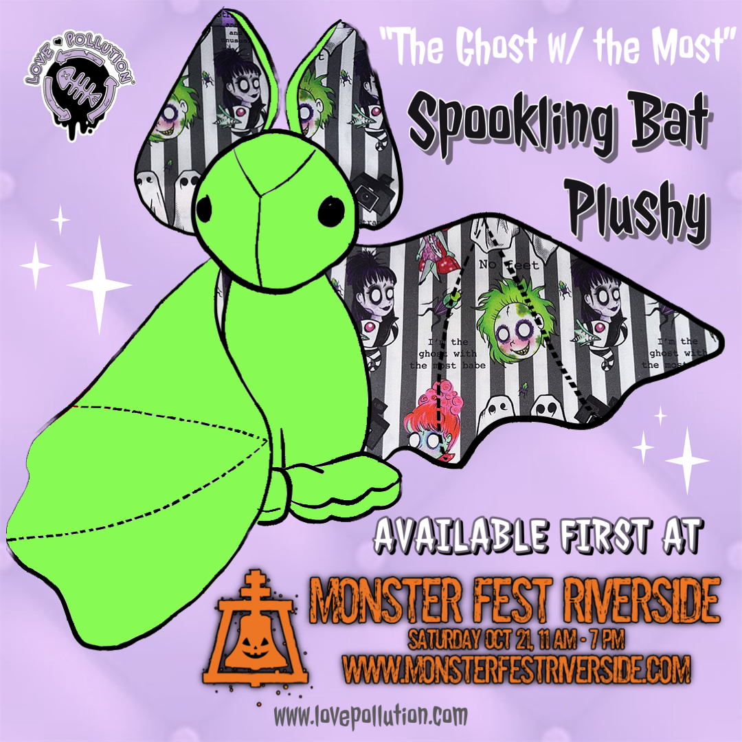 The Ghost with the Most Lime Spookling Bat Plushy (Pre-Order - Monster Fest Exclusive)