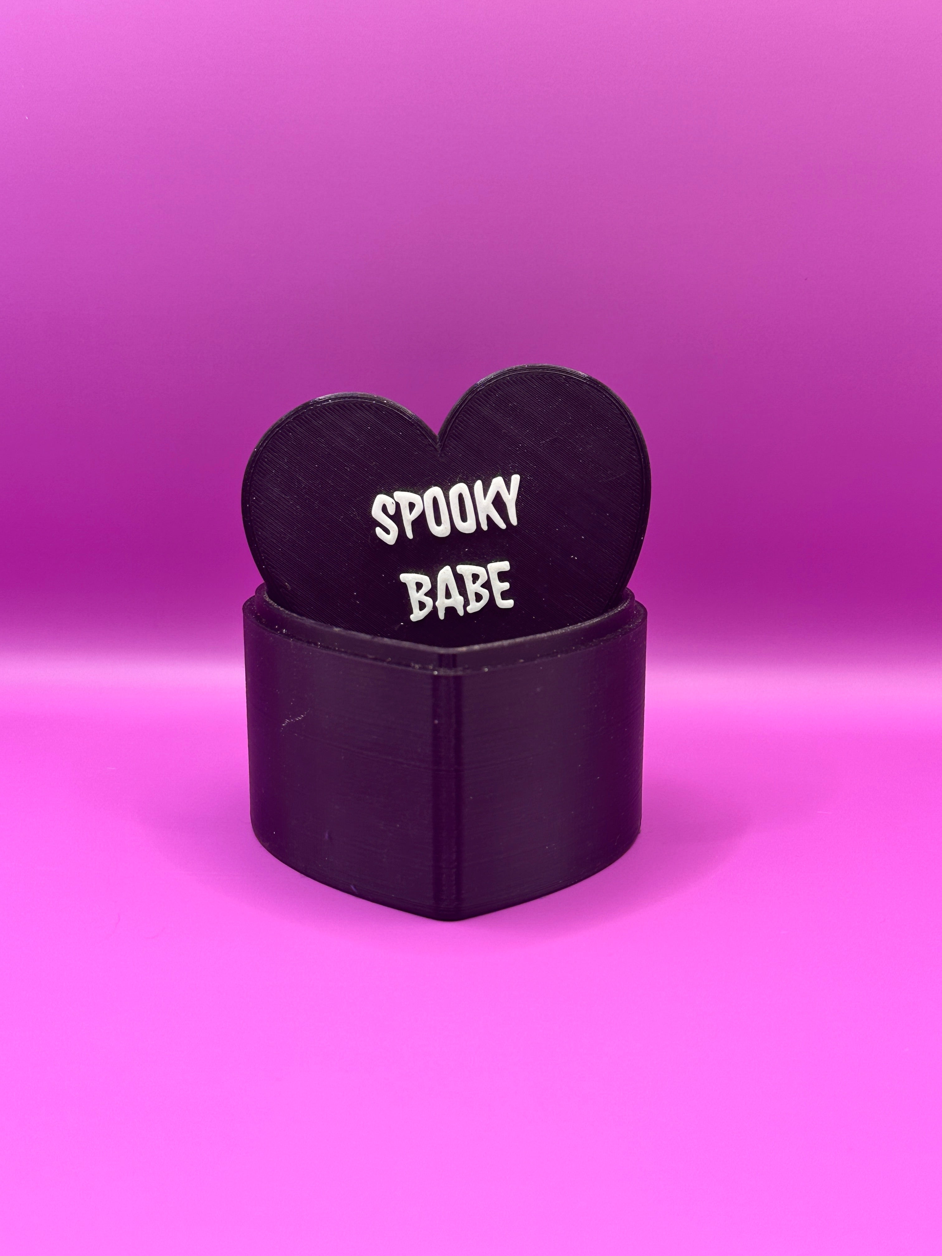 “Spooky Babe” 3D Heart Shaped Storage Box