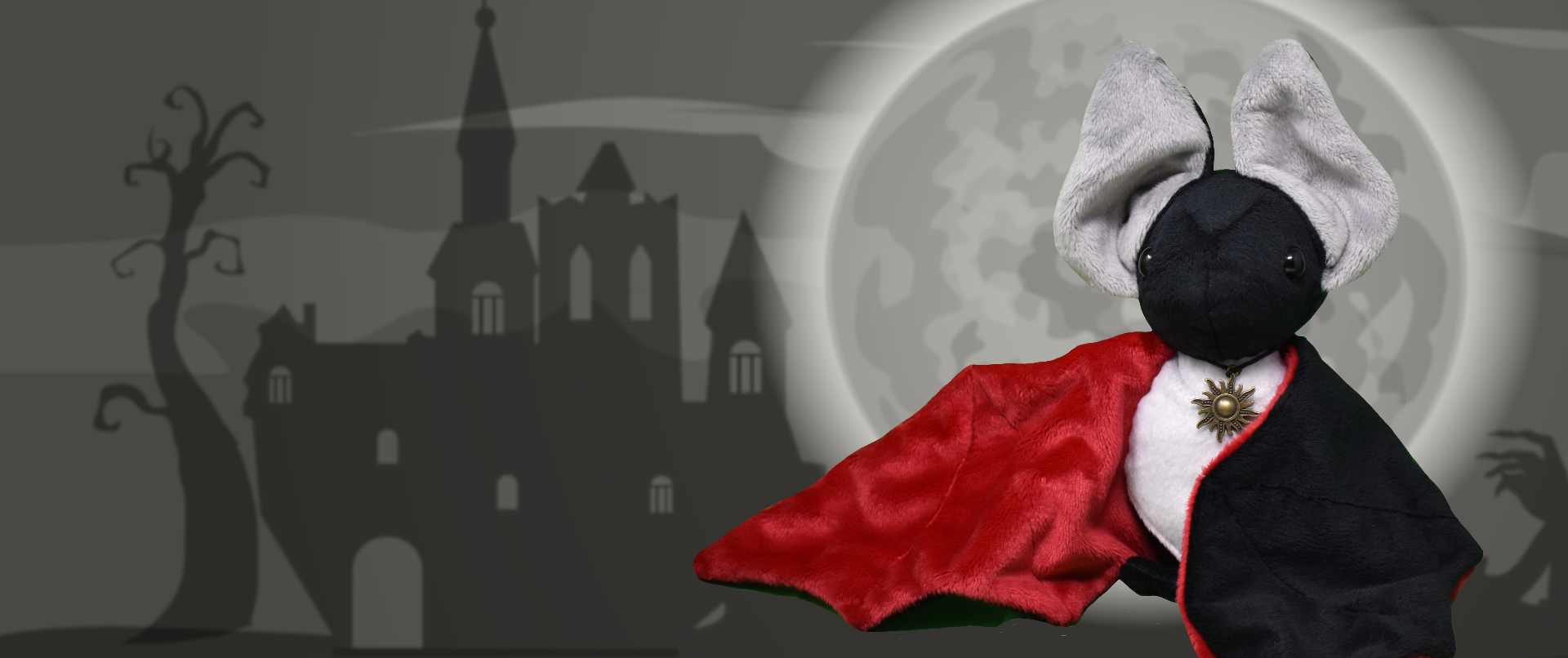 Dracula spookling bat plushy