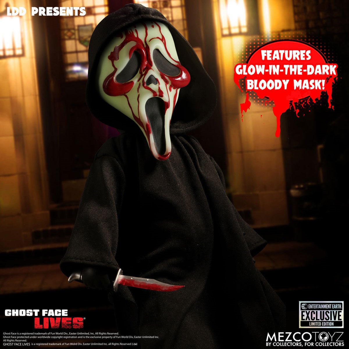 LDD Present Ghost Face Bloody Glow-in-the-Dark Edition 10-Inch Doll