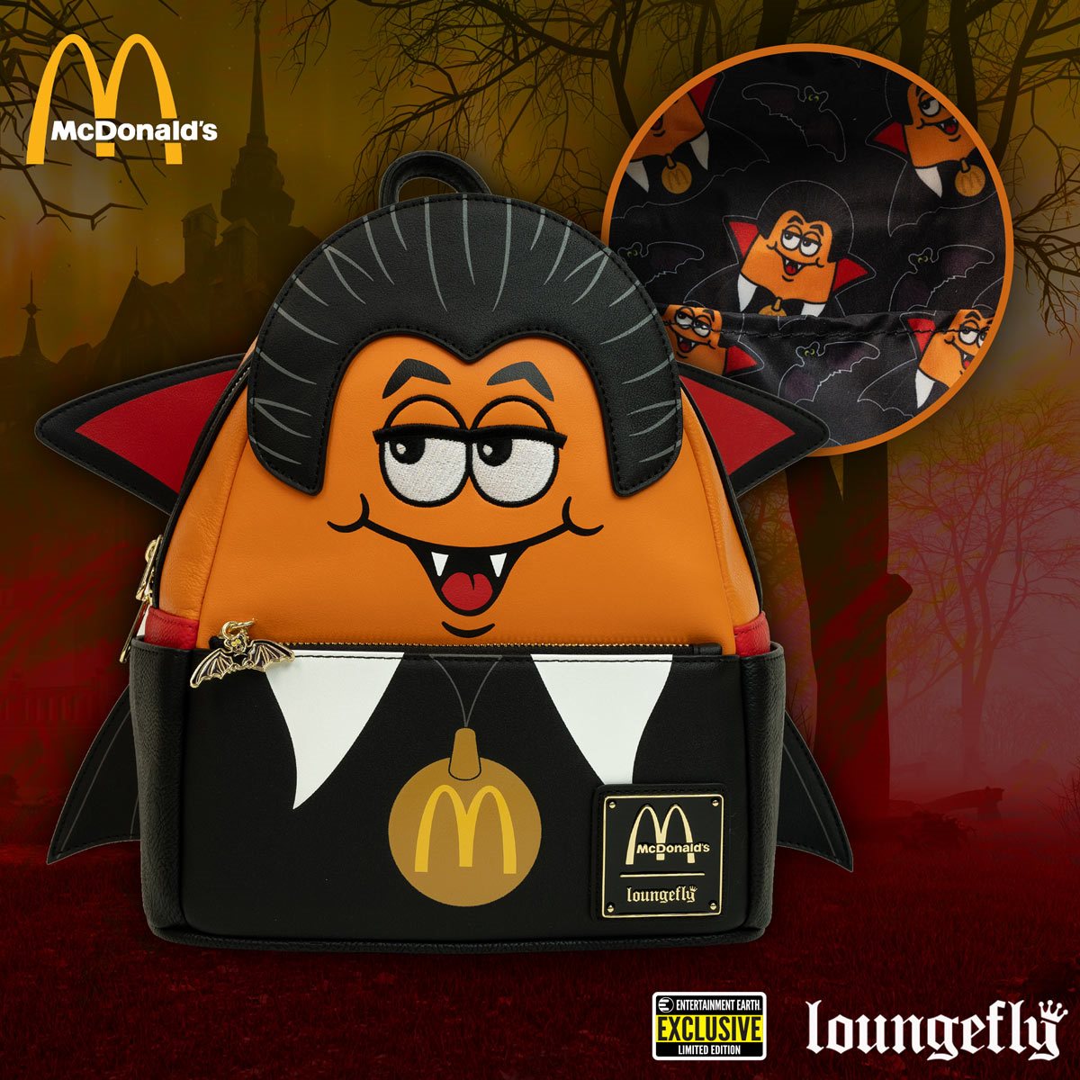 McDonald's Vampire McNugget Mini Back Pack (Arrives October 2023)